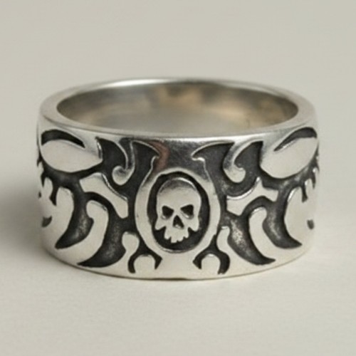 Sterling silver ring band - ring,