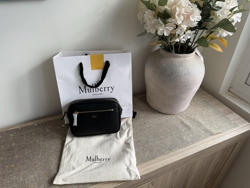 Genuine mulberry black leather - genuine,