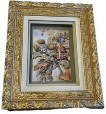 Flower Fairies The Acorn Fairy Gold Framed 3D Shadow Picture Cicley Mary Baker
