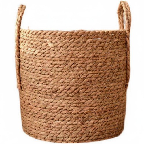 Woven seagrass planter - woven,
