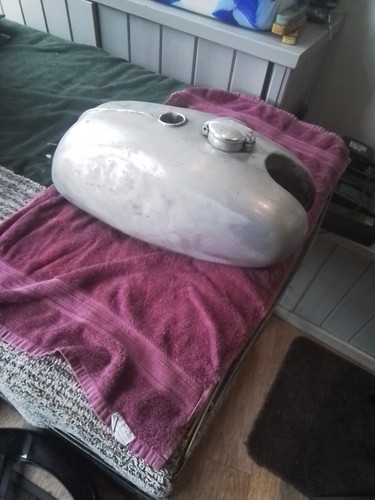 Bsa alloy petrol tank - bsa,
