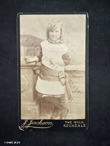 Cdv girl ringletts apron by - cdv,
