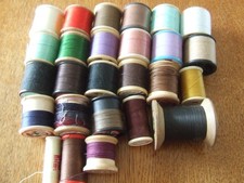 25 Assorted Vintage Reels of Sewing Cottons.