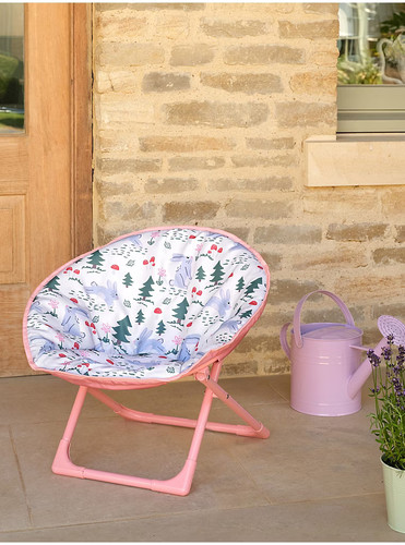 Rabbit print kids moon - rabbit, chair