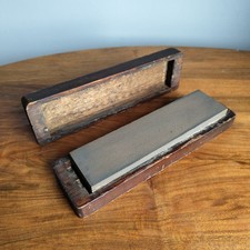 Vintage Oil Stone Sharpening