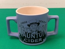 Seton Pottery Taunton Cider Blue Good Health Two Handled Loving Cup Mug Ltd Ed
