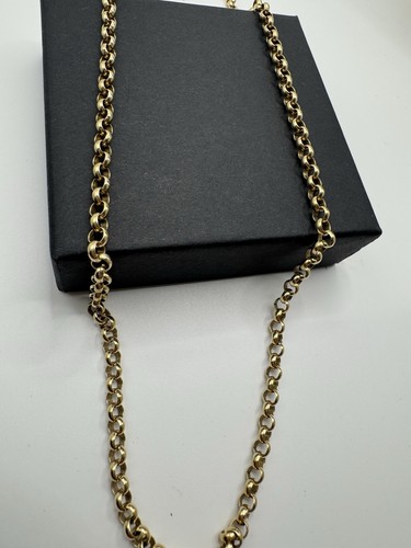 Heavy 9ct gold belcher chain - heavy,