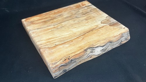 Spalted beech wooden chopping - spalted,