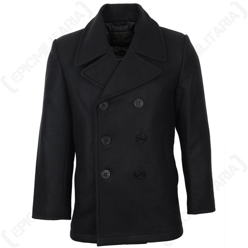 Mil tec navy pea coat - us,