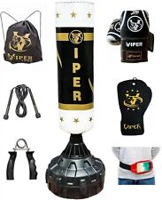 Viper Boxing Free Standing Punch Bag Set Gloves Junior Children Kids Adults Gym