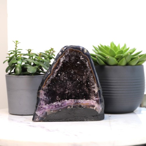 Amethyst crystal geode - amethyst,