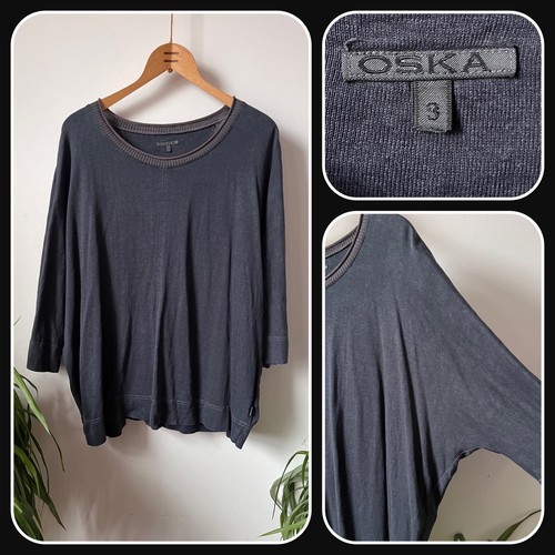 Oska grey oversized hemp - oversized,