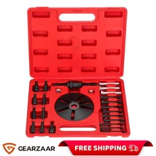 Harmonic Balancer Puller Tool Kit UK w/ Case GEARZAAR Flywheel Crankshaft Pulley