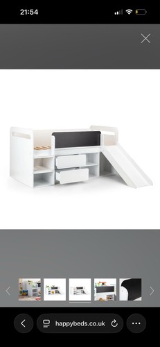Jake white wooden mid - white,