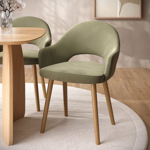 Set sage green velvet - set,