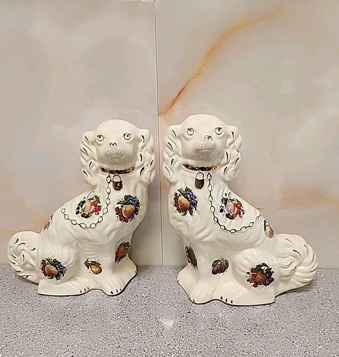 Pair vintage staffordshire - vintage,