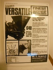 1965, TEAGLE 'VERSATILE' TRACTOR  FERT' SPINNER AD' (LAMINATED COPY OF ORIGINAL)