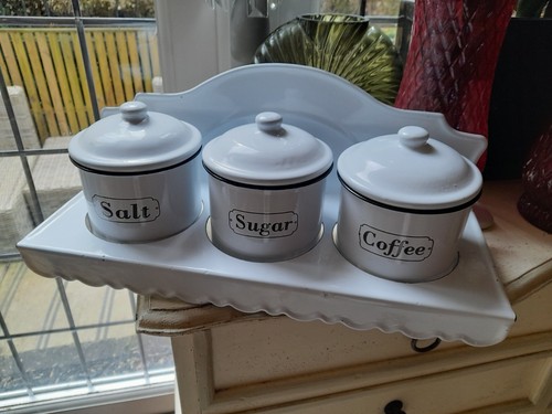 Vintage white pots enamel