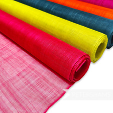 Sinamay Fabric for Millinery Hat & Fascinator Making 1/2 Metre - 40 Colours!