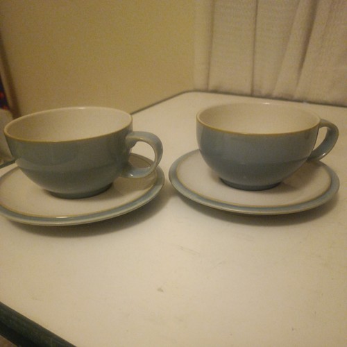 Denby blue jetty - blue, cups