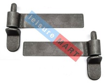 A Pair of Weld On Trailer Hinges 164mm Long Supplied with Weld on Hinge Posts