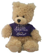 CHRISTMAS I MET FATHER CHRISTMAS @ HAMLEYS 7"PLUSH CUDDLY SOFT TEDDY BEAR