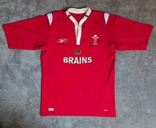 Wales Rugby Shirt Reebok 2005 Size XL Mens Short Sleeve Brains WRU