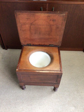 antique oak commode toilet