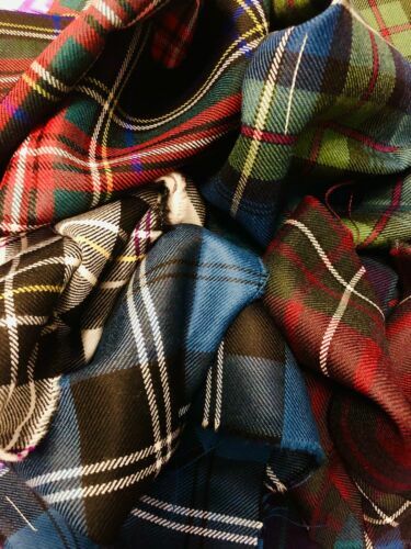 Tartan fabric bundle - fabric,