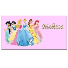 Personalised DISNEY PRINCESS DOOR PLAQUE Girls Metal Name Sign Kids Room Bedroom