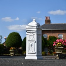 'Buckingham' Deluxe Antique White Wedding Post Box