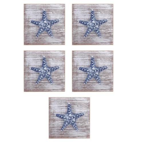 Seaside hut decor wooden star - hut,