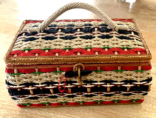 Vintage sewing craft - craft, basket