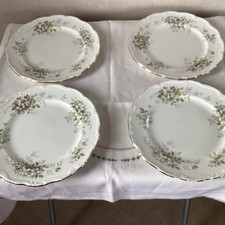 ROYAL ALBERT HAWORTH VINTAGE 4 x 10 1/4” DINNER PLATE  ENGLISH BONE CHINA