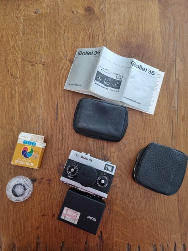 Vintage rollei35 camera with - vintage,