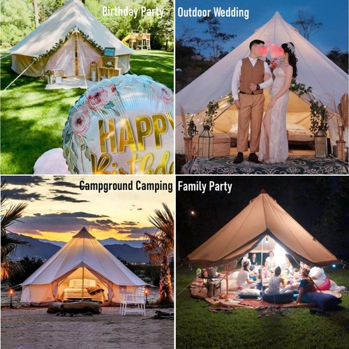 Outdoor canvas bell tent - 4m/5m,