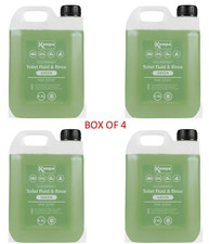 BOX OF 4 Kampa Eco Friendly Toilet Top/Bottom Fluid Rinse Green 2.5Lt 9120000846