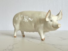Beswick England Sow CH “Wall Queen 40th” Pig Figurine, Gloss, Model No 1452A VGC