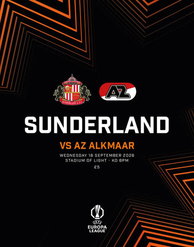 Programme sunderland v - v, az
