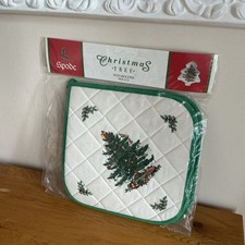 SPODE CHRISTMAS TREE PAIR OF