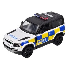 Kinsmart  1:36th Scale Land Rover Defender Police British Car Model Diecast *NEW