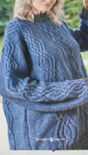 Knitting Pattern-Lady's  Lovely  Cosy Jumper In   D.K-Sizes 30-62in