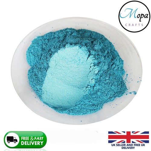 Cosmetic mica powder turquoise - mica,