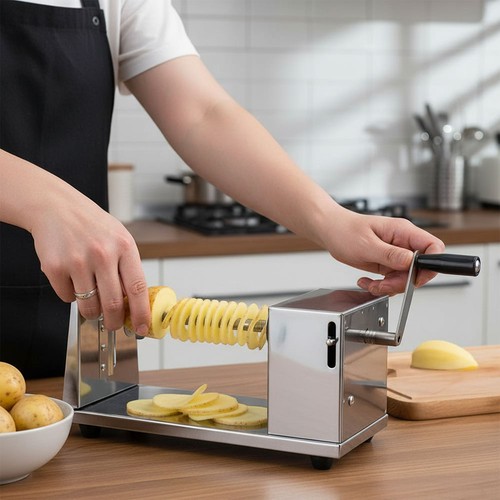 Manual spiral potato slicer - spiral,