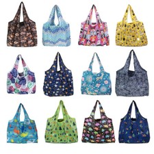 Shopping Bags Large Reusable Foldable Ladies  Eco Tote Handbag Fold Away Bags UK