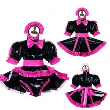 France Sissy maid pvc dress
