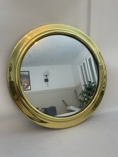 Vintage Gold Brass Round