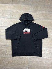 Adidas Adventure Hoodie Men’s Size Large Black Logo Pullover Sports Outdoor