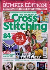 English cross stitch magazine The World of Cross Stitching Issue 330 March 2023