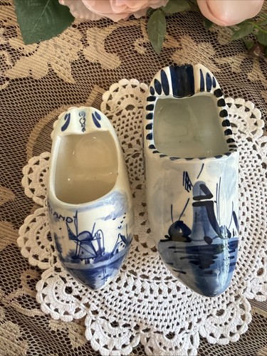 Delft clog shoe blue - blue, white